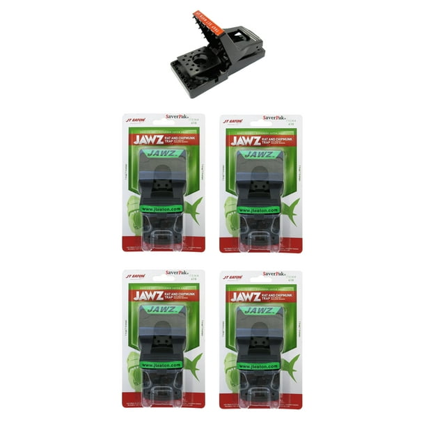 averPak 4 Pack Includes 4 JT Eaton Jawz Rat and Chipmunk Traps for
