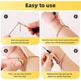 thumbnail image 4 of Bracelet Tool Jewelry Helper Hand Bracelet Helpers Fastening and Hooking Equipment for Jewelry Bracelet Necklace Watch Clasps Zipper Valentine's Gift 6.1 Inch, Gold Silver and Rose Gold (6 Pieces), 4 of 5