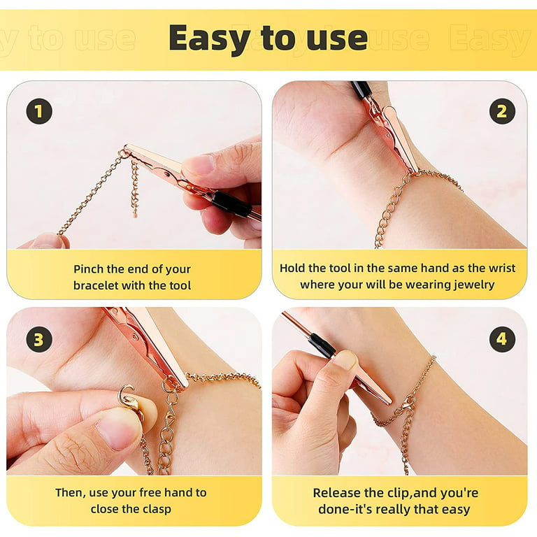 3 Pcs Bracelet Tool Jewelry Helper to Put on Yourself, Bracelet Fastening Helper Tools Hand Bracelet Helpers