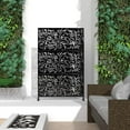 thumbnail image 2 of POSHIONS Outdoor Privacy Screen with Stand 76" x 47.2" x 15.7" Metal Balcony Decorative Screen, 2 of 5
