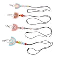 thumbnail image 4 of Uds. Cordón de profesor con cuentas de arcoíris para tarjetas de identificación y llaves, bonitos cordones acrílicos con cuentas de silicona de arcoíris con llavero, 4 of 5