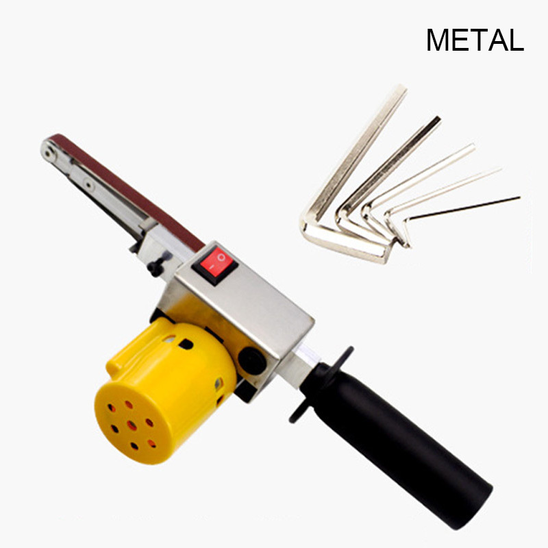 VeliToy Handheld Grinder Electric Belt Sander Mini Sanding Polishing