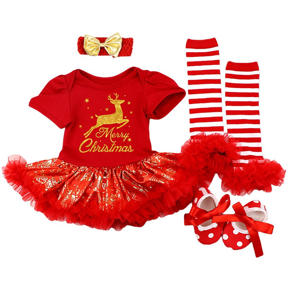 Newborn Baby Girls Skirt Set Long Sleeve Cute Deer Print Romper Top Ruffle Tutu Skirt Outfit Clothes 2PCS Newborn Baby Girls Skirt Set Long Sleeve Cute Deer Print Romper Top Ruffle Tutu Skirt Outfit Clothes 2PCS
