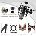 thumbnail image 3 of Geekria for Creators Microphone Shock Mount Compatible with AKG P120, P220, P420, P820 Mic Anti-Vibration Suspension Adapter Clamp Mic Holder Clip (Black / Metal), 3 of 6