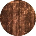 thumbnail image 1 of Ahgly Company Indoor Round Abstract Orange Modern Area Rugs, 7' Round, 1 of 4
