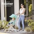 thumbnail image 4 of Evolur Roamer Ultra Light Stroller, White Blue, 4 of 12