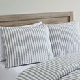 thumbnail image 5 of Stone Cottage Willow Way Ticking Stripe Grey Full/Queen Quilt Set, 5 of 6