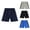 Black, variant on CYRBOKO Sports Shorts for Boys, Breathable Casual Running Elastic Waist Short Trousers Black Size 8 T
