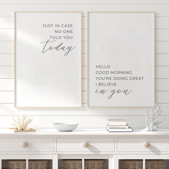 Office Wall Art Office Wall Decor Inspirational Quote Motivational Quotes Set 2 Unframed Paper Print 8x12