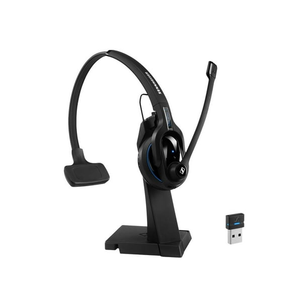 EPOS IMPACT MB Pro 1 UC - Casque - on-ear - Bluetooth - Sans Fil - Noir avec Anneau Bleu