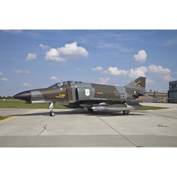 German Air Force F-4F Phantom II Canvas Art - Timm ZiegenthalerStocktrek Images (18 x 12)