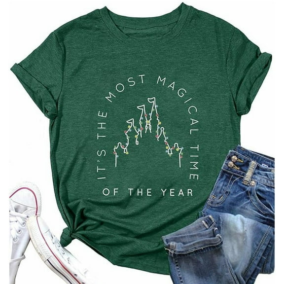 Women's Casual Loose Crewneck Tee Short Sleeve Polyester Spandex Blend Comfortable Durable