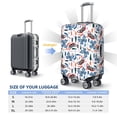 thumbnail image 6 of Balery Luggage Cover Retro Butterfly Print Suitcase Covers for Luggage Elastic Washable Suitcase Protector Fits 18-32 Inch Luggage-Small, 6 of 9