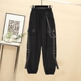 thumbnail image 4 of Conjunto de pantalones Cargo con cadena para mujer, blusa Chian y chaleco de cadena, ropa de calle Harajuku, 3 piezas, otoño 2024, 4 of 5