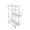 WHITE 3, variant on 3-Tier Pull-out Storage Organizer Rolling Utility Cart - Universal Metal Craft Shelf Trolley for Home Kitchen Bathroom Bedroom Office Classroom Laundry Cleaning Supplies Bar with Caster Wheels