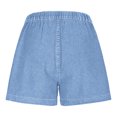 thumbnail image 5 of ClodeEU Women's Vintage Denim Shorts with Pockets,Loose Fit Casual Jean Shorts Light Blue,Womens Plus XL, 5 of 6