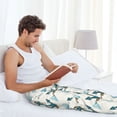 thumbnail image 6 of Picia Anchors And Shells Mens Soft Woven Cotton Elastic Waistband Sleep Pajama Pant Lounge Sleep Pant With Pockets And Drawstring-X-Large, 6 of 9