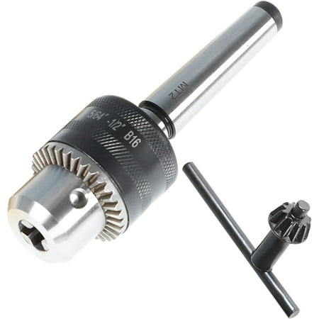 

ALL-CARB Drill Chuck for Lathe 5/64 Inch To 1/2 Inch Super Heavy Duty Drill Chucks with Chuck Key and MT2 Shank 2 Morse Taper Arbor (B16)