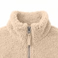 thumbnail image 2 of Fengqque Women’s Full‑Zip Sherpa Jacket Long Sleeve Cozy Teddy Warm Casual Outerwear with Pockets for 2026 Fall Winter Daily Wear, 2 of 4