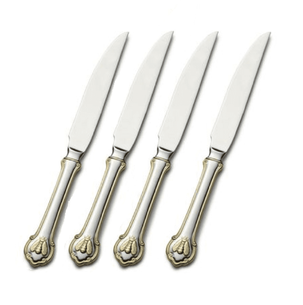 SET OF FOUR Oneida Stainless JUILLIARD Steak Knives USA 