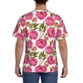 thumbnail image 2 of Rocae Rose Flowers for Men's Moisture-Wicking Crew Tee - T-Shirt for Sports, Outdoor Activities, and Casual WearX-Large, 2 of 9