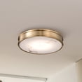 thumbnail image 3 of Nuvo Lighting 62/2101 Kendall 15" Wide Flush Mount Drum Ceiling Fixture - Black, 3 of 7