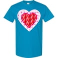 thumbnail image 3 of Inktastic Valentine Red Heart with Dots T-Shirt, 3 of 5