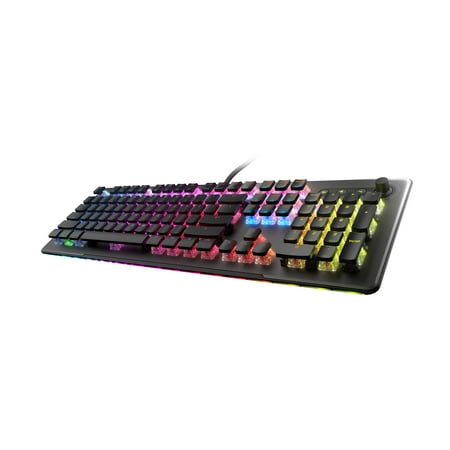 ROCCAT - Vulcan II Max Full-size Wired Keyboard with Optical Titan Switch, RGB Lighting, Aluminum Top Plate and Palm Rest - Black
