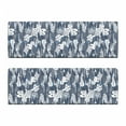 thumbnail image 2 of Woodland Bench Cushion Set of 2, Abstract Mix Shapes of Trees Overlapping Creative Design Print, Standard Size Foam Pad and Decorative Cover, Dark Blue Grey Sea Blue, by Ambesonne, 2 of 4