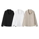 thumbnail image 4 of Camisas de Manga Larga Casual de Color Sólido Cuello con Botón de Bolsillo Delantero, Camisas de Manga Larga para Hombres con Bolsillo, 4 of 6