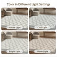 thumbnail image 7 of ODIKA Hallway Lattice Interlocking Web Grid Pile Way Grey Geometric for Great Room, Indoor Open Concept, Large Living Low Profile Flatwoven, 7 of 7