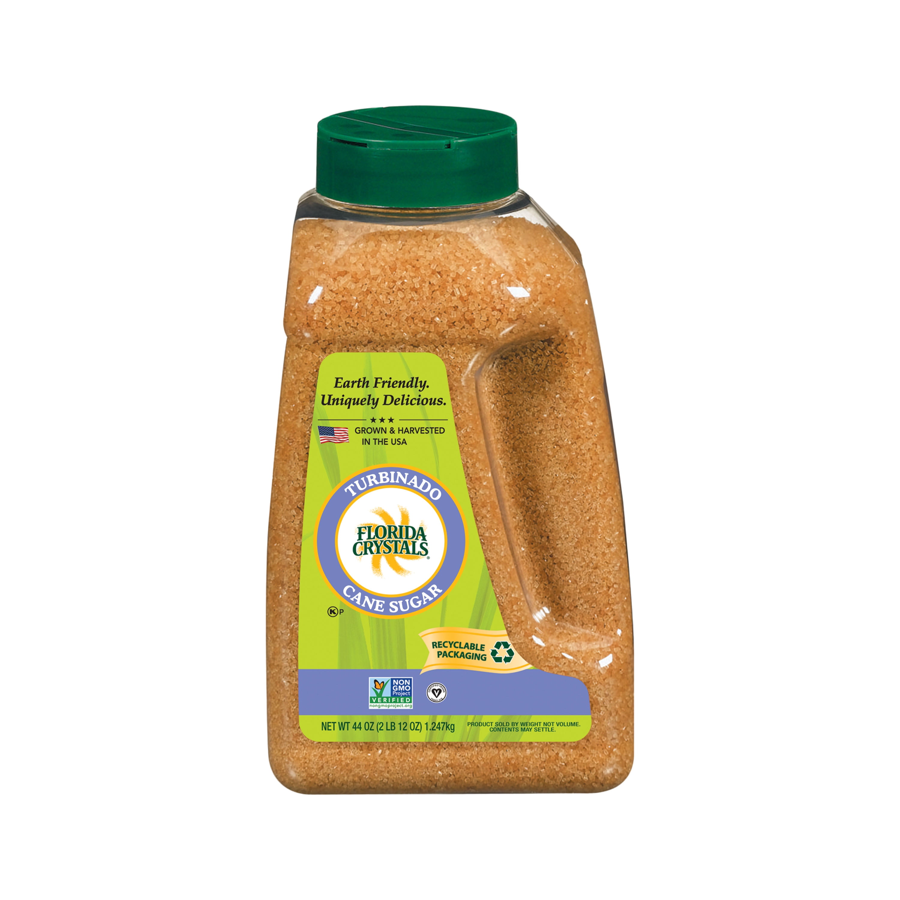 Florida Crystals Turbinado Cane Sugar, 44 oz