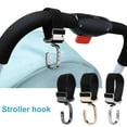 thumbnail image 3 of iaksohdu Cart Hanger Cute Shape Easy to Install Convenient 360-degree Rotation User-friendly Storage Zinc Alloy Baby Stroller Pram Hook for Home, 3 of 8