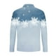 thumbnail image 4 of Blusa y camisa de manga larga con cuello vuelto para hombre, jersey con cremallera y solapa estampada, blusa de manga larga con cuello vuelto, blusa de poliéster para hombre, 4 of 5