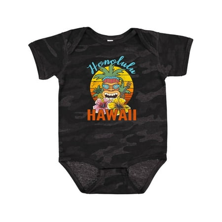 

Inktastic Honolulu Hawaii Funny Tiki Gift Baby Boy or Baby Girl Bodysuit
