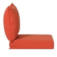 thumbnail image 4 of Costaelm Harmony Outdoor 2-Piece Deep Set Patio Seat Back Chair Cushions, 25 x 25, Orange, 4 of 11
