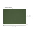 thumbnail image 2 of Uxcell 12"x10" Mouse Pad, PU Leather Dual Side Waterproof Desk Pad Writing Mat for Office Home, Green/Gray, 2 of 5