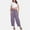 Light Purple, variant on SNKSDGM Women's Plus Black Pants for Women Dressy Plus Size Women's Pants for Work Stretch Women's Summer Solid Color Wide Leg Loose Drawstring Low Waist Beach Pants Pocket Casual Pants