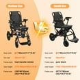 thumbnail image 7 of Ultra Lightweight Portable Electric Wheelchair for Adults, 23kg Carbon Fiber/Aluminum Frame, 20km Range & Dual 250W Motors, One-Button Folding for Car Trunk, Ideal for Travel & Daily Commute., 7 of 7