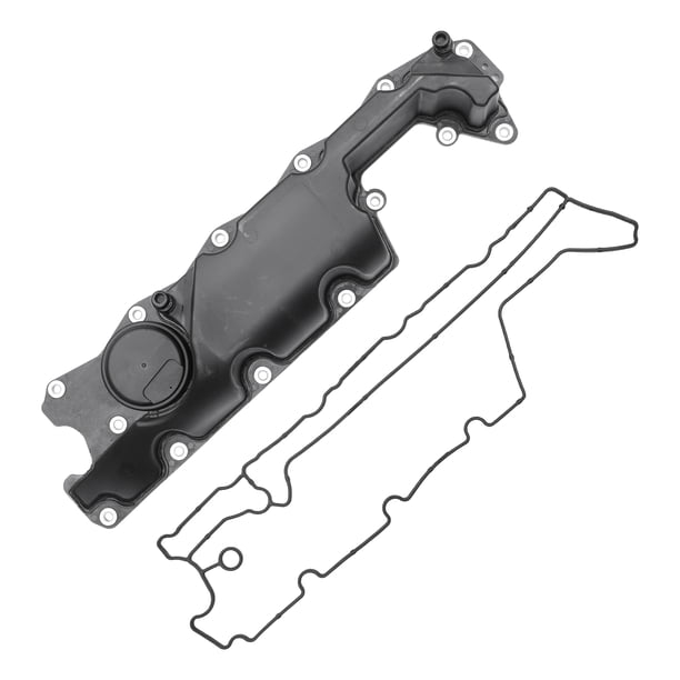 Tapa de válvula del motor delantero Unique Bargains con junta No.31319642 para Volvo S80 3.2L 2007-2014 Plástico Negro 1 Juego