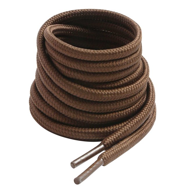 Vsudo Cordones Redondos Para Botas De 47 Pulgadas, Color Marrón, 5/32 Pulgadas De Diámetro, Cordones Para Zapatos Para Botas, Cordones De Trabajo Resistentes, Cordones Para Senderismo Para Hombres O M