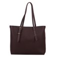 thumbnail image 1 of Bolso de hombro Tote de cuero para las mujeres, bolso de moda con Marron oscuro Zulema Bolso de mano para mujer, 1 of 7