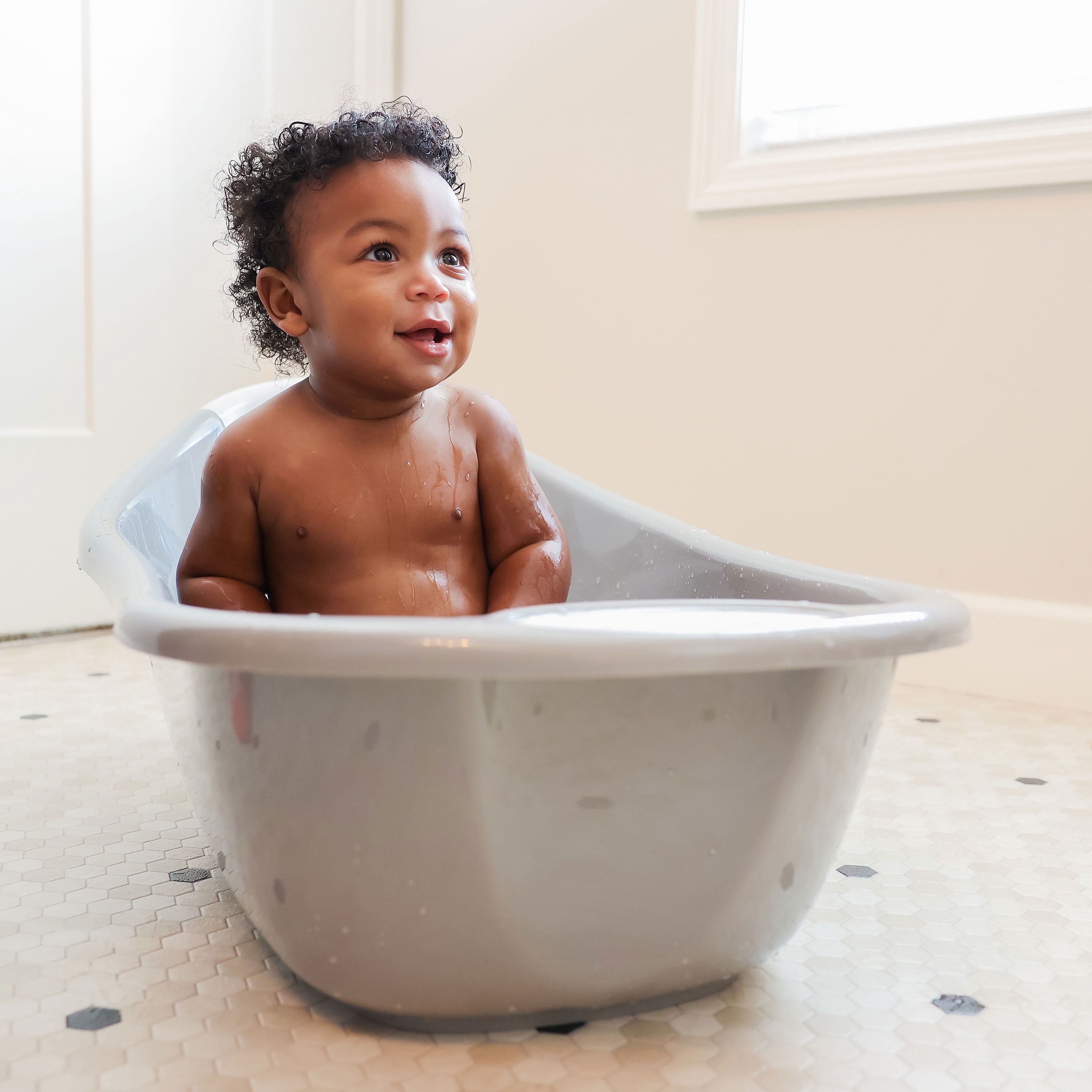Regalo Baby Basics Grow with Me Infant Bath Tub, Grey, Unisex, Plastic