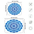thumbnail image 6 of Iauyy Dish Drying Mat for Kitchen Counter, Super Absorbent & Hanging 16x18 / 18x24 Inch (S/M) Blue and White Watercolor Painting, 6 of 8