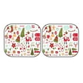 thumbnail image 7 of Balery Snowflakes Santa Claus Christmas Tree Sun Shield 2 Pack For Car Front Windows Foldable Sun Visor Protector Blocks Max Uv Rays And Keeps Your Vehicle Cool For Most Sedans Suv Truck, 7 of 7