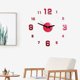 thumbnail image 2 of Yuarrent 2020, diseño moderno, relojes de cuarzo apresurados, relojes de moda, pegatina de espejo, decoración para sala de estar diy, recién llegado, Decoración del hogar Rojo Yuarrent HA3330-01B, 2 of 6
