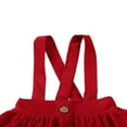 thumbnail image 4 of PENGXIANG Enfants en Bas Âge Bébé Filles Sangle Velours Côtelé Ensemble Robe Robe Vêtements Bouton Solide Mini Robes, 4 of 6