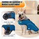 thumbnail image 4 of Abrigo para Perros, Impermeable Chaqueta de Invierno con Bolsillo y Forro Polar, Chamarras Cálida Reflectante Resistente al Viento, para Perros Medianos y Grandes (Azul), 4 of 4