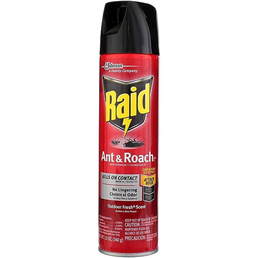 Raid Ant & Roach Outdoor Fresh Scent - 12 oz (Pack of 3)