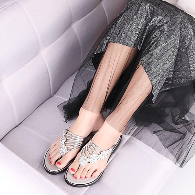Amzcrzy Zapatos de mujer,Zapatos de mujer,Zapatillas de mujer, Zapatos de mujer con suela plana y clip. Chanclas casuales para usar al aire libre. Sandalias Mujer Zapatillas De Casa